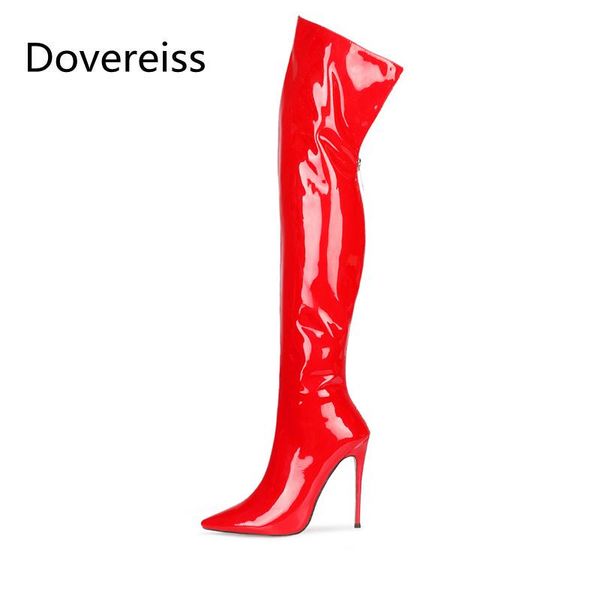 boots dovereiss fashion women's shoes winter pointed toe stilettos heels pure color rose red zipper elegant over the knee 35-45, Black
boots dovereiss fashion women's shoes winter pointed toe stilettos heels pure color rose red zipper elegant over the knee 35-45, Black