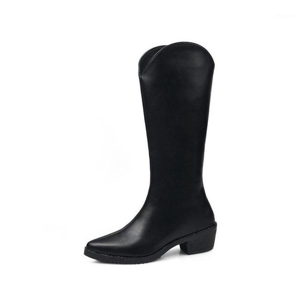 winter leather stylish mid calf boots women fashion square heels warm plus velvet pointed toe knight shoes botas de mujer1, Black
winter leather stylish mid calf boots women fashion square heels warm plus velvet pointed toe knight shoes botas de mujer1, Black