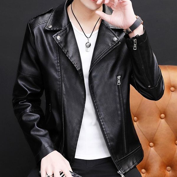 2021 spring casual leather jacket mens pu streetwear slim style male's o-neck solid color size 3xl, Black
2021 spring casual leather jacket mens pu streetwear slim style male's o-neck solid color size 3xl, Black