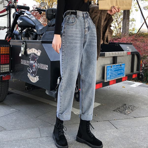 blue jeans 2020 autumn casual wide-leg pantshigh waist loose and thin harem pants fashionwomen pants trend lj201030
blue jeans 2020 autumn casual wide-leg pantshigh waist loose and thin harem pants fashionwomen pants trend lj201030