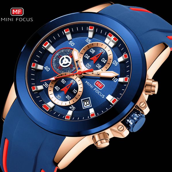 minifocus military blue waterproof men watch chronograph quartz clock silicone strap casual sports mens watches brand luxury, Slivery;brown
minifocus military blue waterproof men watch chronograph quartz clock silicone strap casual sports mens watches brand luxury, Slivery;brown