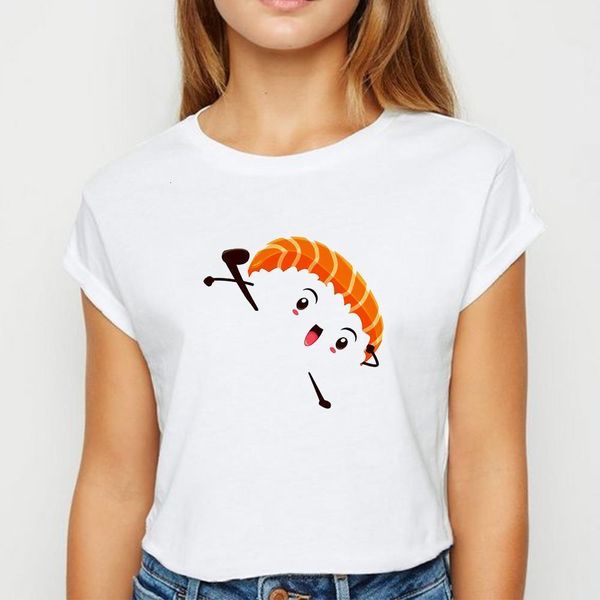 new t-shirt female sushi tshirt spring summer loose tee shirt comfortable recreational simple round collar t-shirts, White
new t-shirt female sushi tshirt spring summer loose tee shirt comfortable recreational simple round collar t-shirts, White