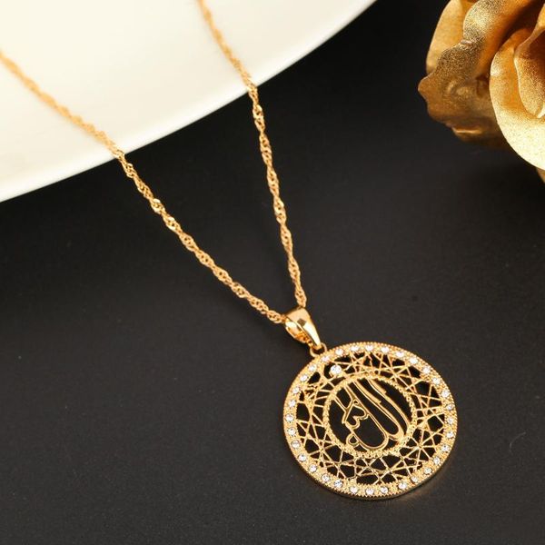 trendy glaze round pendant necklace gold color religious islamic muslim crystal jewelry, Silver
trendy glaze round pendant necklace gold color religious islamic muslim crystal jewelry, Silver