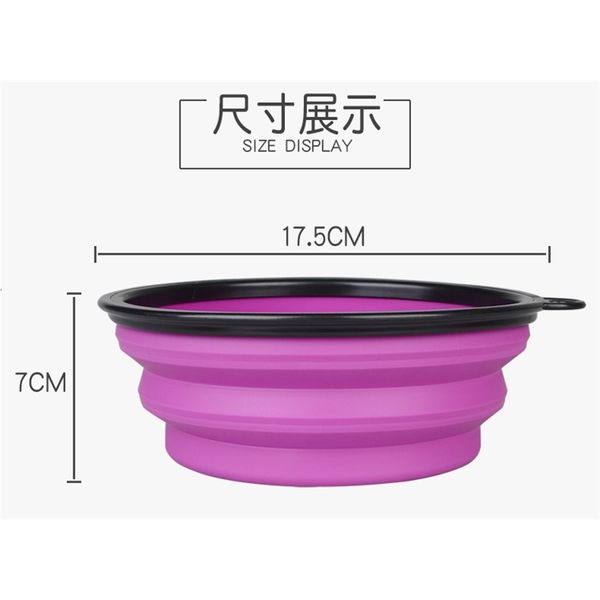 collapsible portable foldable silicone pet cat dog food water feeding travel bowl more colors
collapsible portable foldable silicone pet cat dog food water feeding travel bowl more colors