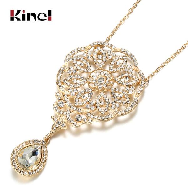 chains kinel fashion gold color crystal flower necklace shining bling zircon women charm boho jewelry ethnic bride wedding, Silver
chains kinel fashion gold color crystal flower necklace shining bling zircon women charm boho jewelry ethnic bride wedding, Silver