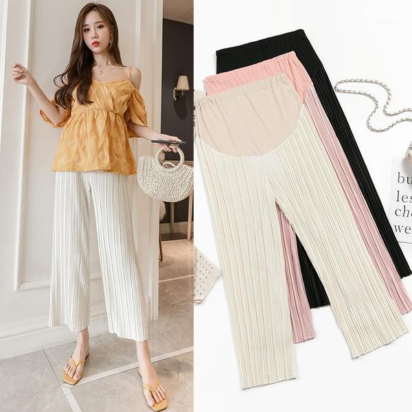 maternity bottoms pregnant women's cropped pants summer thin wide leg pressure striped casual loose1, White
maternity bottoms pregnant women's cropped pants summer thin wide leg pressure striped casual loose1, White