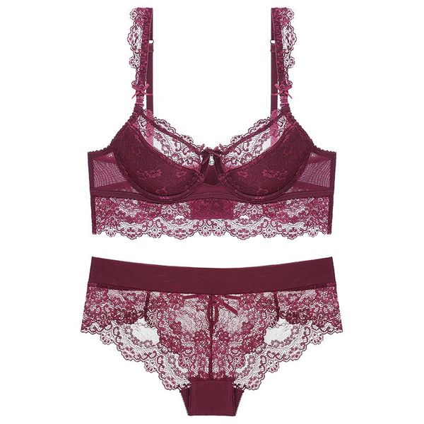 lace mesh bra panties set 70a-90d women beautiful underwear girl lingerie suit hollow embroidery transparent, Red;black
lace mesh bra panties set 70a-90d women beautiful underwear girl lingerie suit hollow embroidery transparent, Red;black