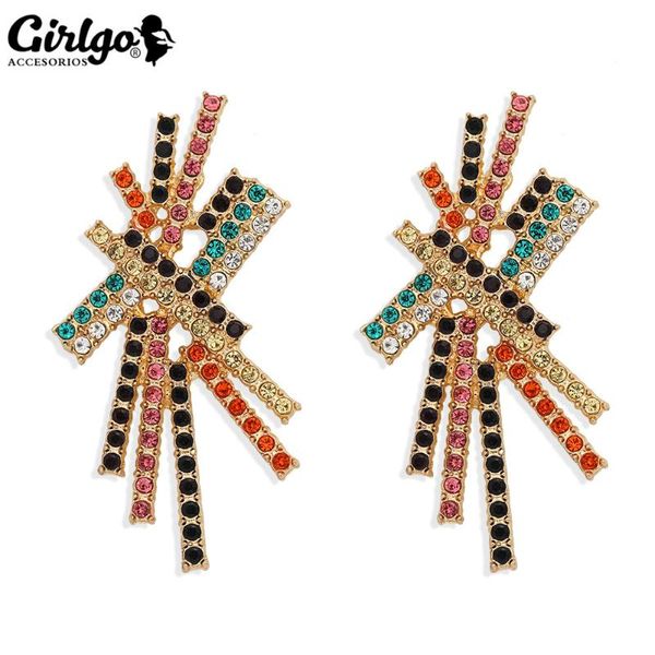 girlgo irregular colorful stud earrings for women crystal shining bling hyperbole fashion jewelry bijoux party gift new, Golden;silver
girlgo irregular colorful stud earrings for women crystal shining bling hyperbole fashion jewelry bijoux party gift new, Golden;silver
