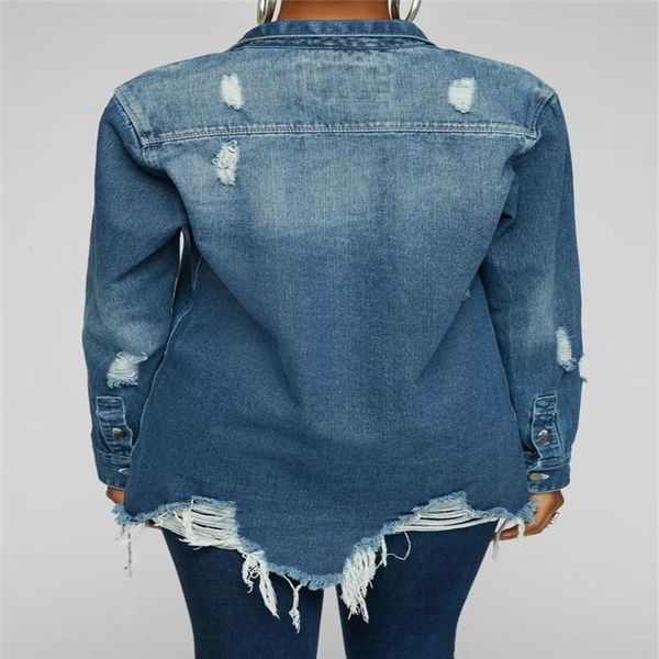 women's coat, long sleeve irregular single row buttons denim jacket for vacation party travelling, Tan;black
women's coat, long sleeve irregular single row buttons denim jacket for vacation party travelling, Tan;black