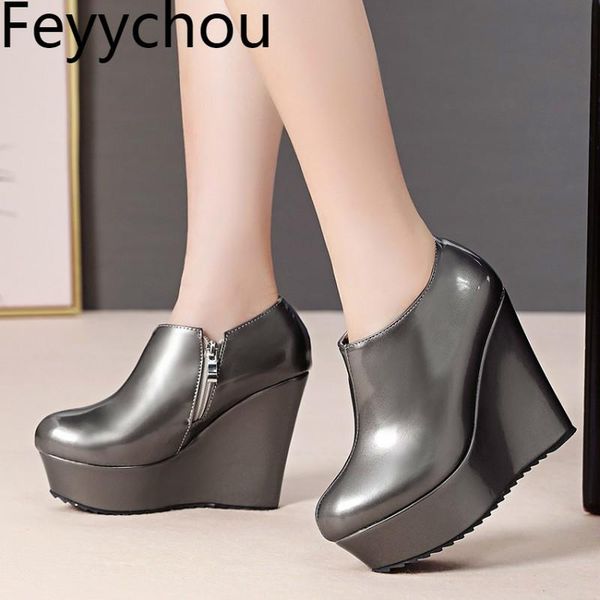 boots women autumn winter pu ankle europe and america wedges deep mouth high-heeled flat-bottom polyurethane thick bottom, Black
boots women autumn winter pu ankle europe and america wedges deep mouth high-heeled flat-bottom polyurethane thick bottom, Black