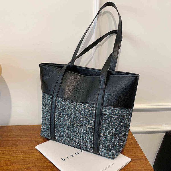 shopping bags ladies fashion new retro large capacity tote women s shoulder travel for woman 220309
shopping bags ladies fashion new retro large capacity tote women s shoulder travel for woman 220309
