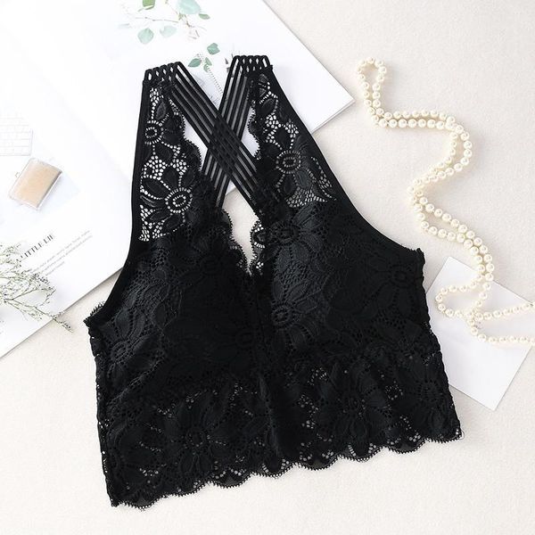 camisoles & tanks women floral bras lace bralette backless wireless crop female padded underwear lingerie1, Black;white
camisoles & tanks women floral bras lace bralette backless wireless crop female padded underwear lingerie1, Black;white
