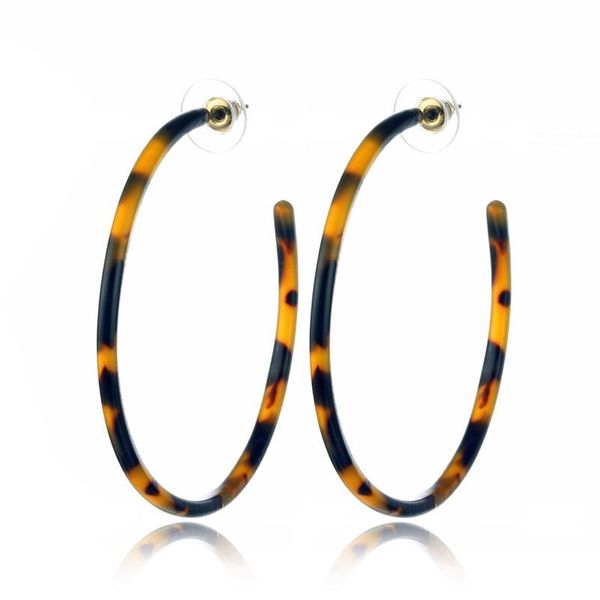 women acrylic resin geometric c shape big hoop earring party jewelry leopard grain pattern, Golden;silver
women acrylic resin geometric c shape big hoop earring party jewelry leopard grain pattern, Golden;silver