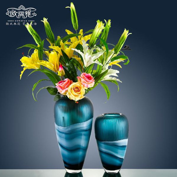 european light luxury glass vase ornament living room flower arrangement model room porch tv cabinet creative soft decoration ho
european light luxury glass vase ornament living room flower arrangement model room porch tv cabinet creative soft decoration ho