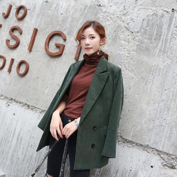 autumn women vintage corduroy suits blazer winter elegant suits office lady work coat blazer casual basic female jackets1, White;black
autumn women vintage corduroy suits blazer winter elegant suits office lady work coat blazer casual basic female jackets1, White;black