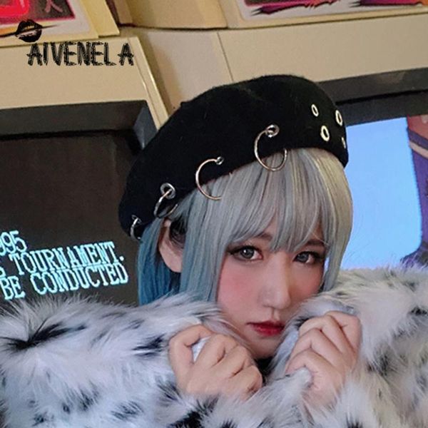 berets harajuku style gothic girl cute circle women black hat punk rock female streetwear boina feminina afc847, Blue;gray
berets harajuku style gothic girl cute circle women black hat punk rock female streetwear boina feminina afc847, Blue;gray