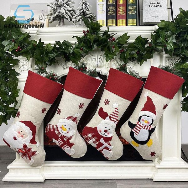 strongwell festival supplies christmas party decoration acessories santa sock handmade non-woven fabric gift bag children gifts1
strongwell festival supplies christmas party decoration acessories santa sock handmade non-woven fabric gift bag children gifts1