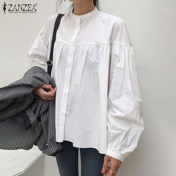 zanzea elegant work shirt stylish women autumn long puff sleeve blouse loose plus size chemise solid blusas femininas1, White
zanzea elegant work shirt stylish women autumn long puff sleeve blouse loose plus size chemise solid blusas femininas1, White