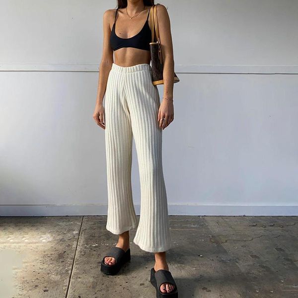 fashion casual high waist wide leg pants women simple chic all-match trousers, Black;white
fashion casual high waist wide leg pants women simple chic all-match trousers, Black;white