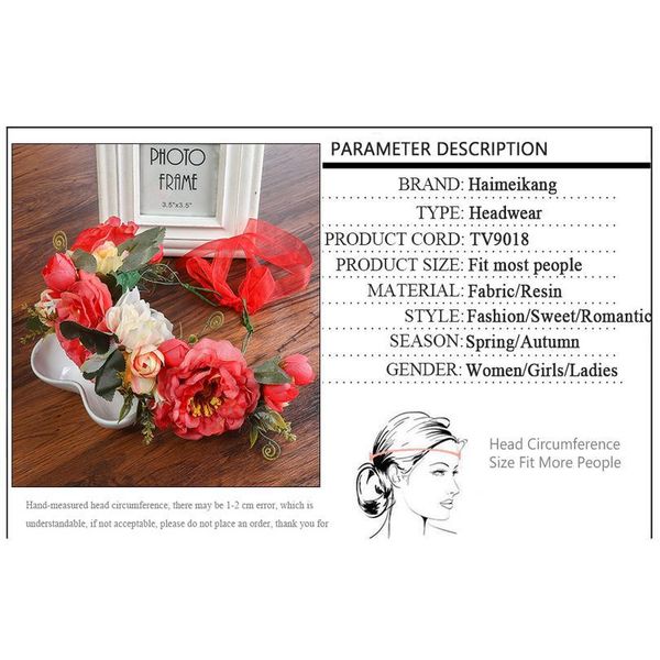 haimeikang rose peony flower crown girl bridal floral headband wreath wedding hairbands hair accessories women bridesmai qylbvy
haimeikang rose peony flower crown girl bridal floral headband wreath wedding hairbands hair accessories women bridesmai qylbvy