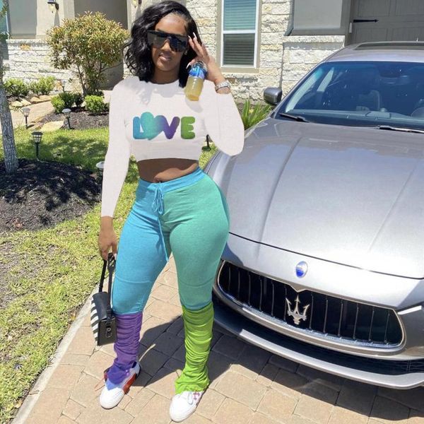 fashion women letter print 2pcs set long sleeve pullover stacked leggings pants plus size autumn casual autumn outfits, Gray
fashion women letter print 2pcs set long sleeve pullover stacked leggings pants plus size autumn casual autumn outfits, Gray