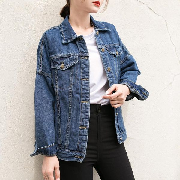 2020 women basic coats vintage long sleeve loose denim jacket women all-match bf black jeans jacket ladie fashion y11691, Black;brown
2020 women basic coats vintage long sleeve loose denim jacket women all-match bf black jeans jacket ladie fashion y11691, Black;brown