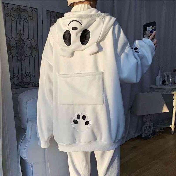 panda hooded hoodie male creative cute cardigan with velvet bear print autumn winter zipper couples outfit sweatshirt hood, Black
panda hooded hoodie male creative cute cardigan with velvet bear print autumn winter zipper couples outfit sweatshirt hood, Black
