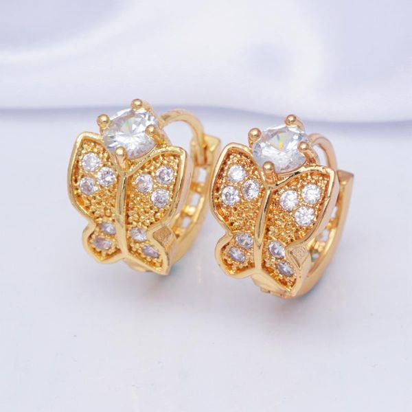 lovely butterfly design cubic zirconia crystal gold filled small hoop earrings for women girls gift, Golden;silver
lovely butterfly design cubic zirconia crystal gold filled small hoop earrings for women girls gift, Golden;silver