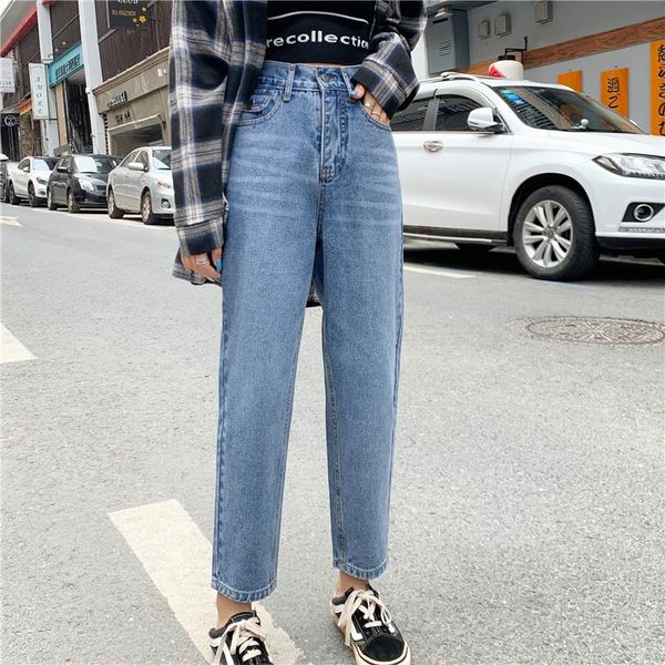 women's jeans 2021 retro korean baggy mom women straight stretch high waist loose haerm pants capri radish cargo big size trousers, Blue
women's jeans 2021 retro korean baggy mom women straight stretch high waist loose haerm pants capri radish cargo big size trousers, Blue