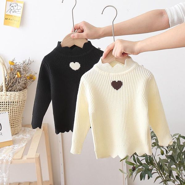 pullover girls base sweater winter korean girl pure color knitted all-match love black 120 yards, Blue
pullover girls base sweater winter korean girl pure color knitted all-match love black 120 yards, Blue