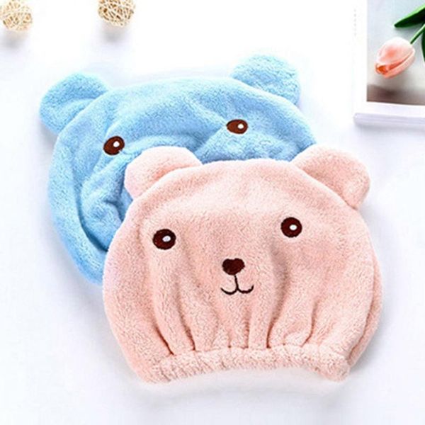 shower caps thicken coral fleece hair turban cap quickly dry hat wrapped towel bathing bathroom 
shower caps thicken coral fleece hair turban cap quickly dry hat wrapped towel bathing bathroom