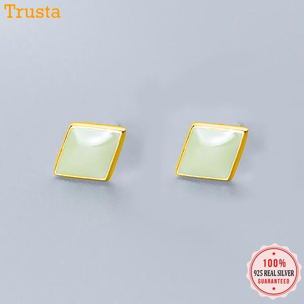 trusta genuine 925 sterling silver sweet rhombus black green glaze stud earring for women girls lady wedding jewelry gift ds2581, Golden;silver
trusta genuine 925 sterling silver sweet rhombus black green glaze stud earring for women girls lady wedding jewelry gift ds2581, Golden;silver