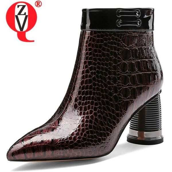 zvq autumn new fashion ankle boots outdoor high heels pointed toe plus size zip genuine leather women shoes drop shipping, Black
zvq autumn new fashion ankle boots outdoor high heels pointed toe plus size zip genuine leather women shoes drop shipping, Black