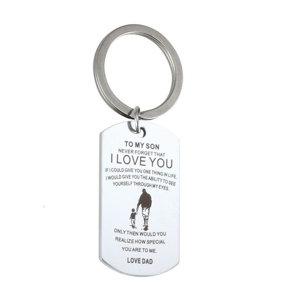 fashion accessories to my son love dad family jewelry stainless steel lettering charm pendant necklace keychain keyring, Slivery;golden
fashion accessories to my son love dad family jewelry stainless steel lettering charm pendant necklace keychain keyring, Slivery;golden
