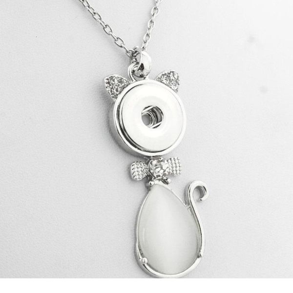 3 colors ne275 cute cat snap button jewelry classical pendant (fit 18mm snap ) women's necklace bbyfki, Silver
3 colors ne275 cute cat snap button jewelry classical pendant (fit 18mm snap ) women's necklace bbyfki, Silver