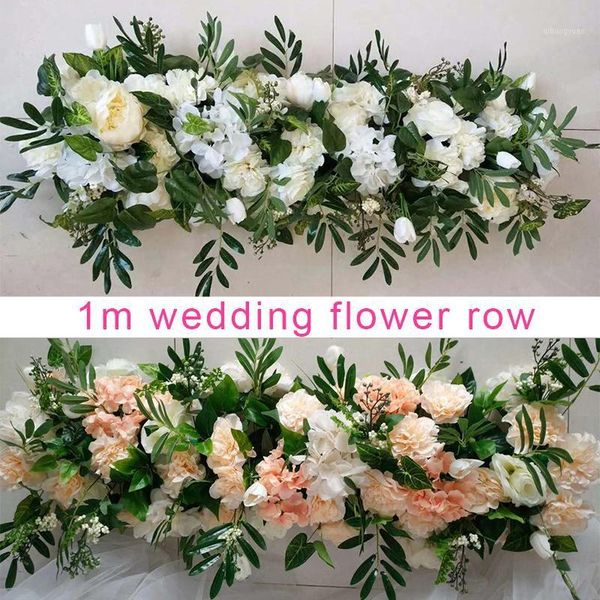 1m new wedding silk artificial flower row wedding window door background wall stage road lead fake flower row t table decoration1
1m new wedding silk artificial flower row wedding window door background wall stage road lead fake flower row t table decoration1