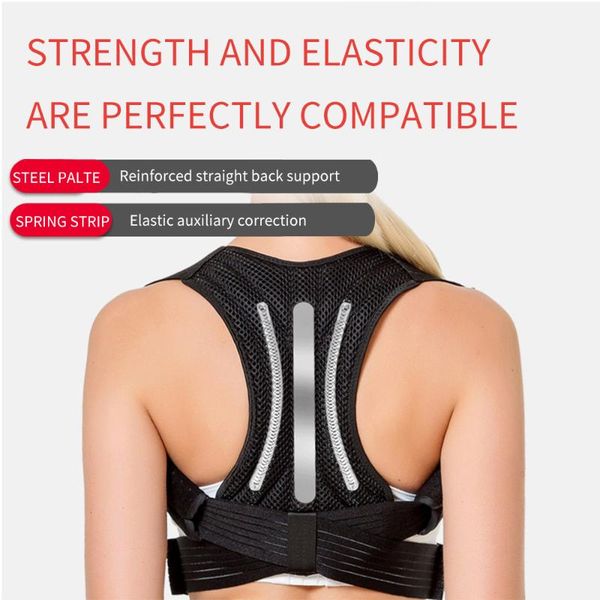 back support invisible posture corrector band brace extended belt adjustable spine lumbar correction for women, Black;blue
back support invisible posture corrector band brace extended belt adjustable spine lumbar correction for women, Black;blue