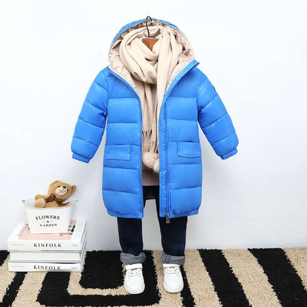 autumn winter new children's middle long korean down jacket for boys and girls, Black
autumn winter new children's middle long korean down jacket for boys and girls, Black