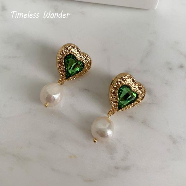 timeless wonder glam crystal heart natural pearl stud earrings women jewelry designer ins sweet party kpop gift xmas 1422, Golden;silver
timeless wonder glam crystal heart natural pearl stud earrings women jewelry designer ins sweet party kpop gift xmas 1422, Golden;silver