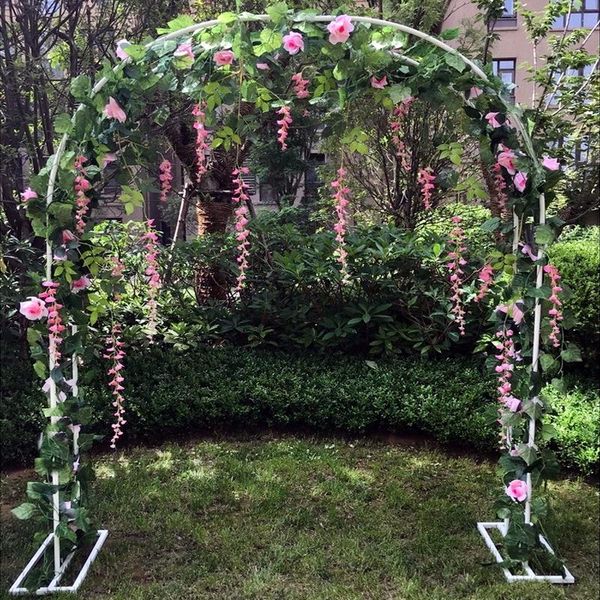 party decoration bridal arch frame background cherry blossom flower stand door wedding props
party decoration bridal arch frame background cherry blossom flower stand door wedding props