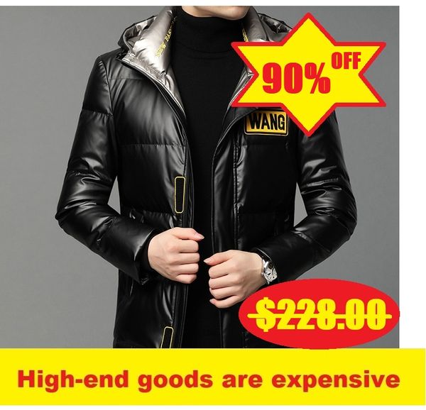 2020 winter new high-end white duck down warm down jacket youth fashion hooded trend cold jacket men's clothing, Black
2020 winter new high-end white duck down warm down jacket youth fashion hooded trend cold jacket men's clothing, Black
