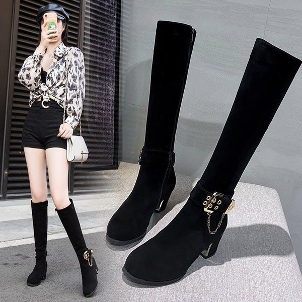 winter boots lady women shoes autumn zipper round toe boots-women thigh high heels high 2020 stiletto knee rubber, Black
winter boots lady women shoes autumn zipper round toe boots-women thigh high heels high 2020 stiletto knee rubber, Black