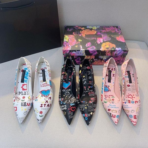 the bride high heel sandals women dress shoes leather italy luxury designer shoes stilettos 5d graffiti printing wedding party pointy shoe, Black
the bride high heel sandals women dress shoes leather italy luxury designer shoes stilettos 5d graffiti printing wedding party pointy shoe, Black