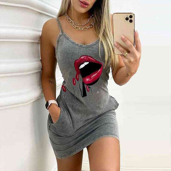 women fashion letter printed dress sleeveless pocket straps party dresses o-neck backless female casual slim mini dress, Black;gray
women fashion letter printed dress sleeveless pocket straps party dresses o-neck backless female casual slim mini dress, Black;gray