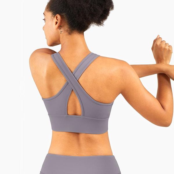 gym clothing medium and high strength support nude sports underwear for women anti gathering cross bandage bra, White;black
gym clothing medium and high strength support nude sports underwear for women anti gathering cross bandage bra, White;black
