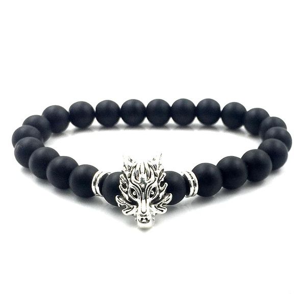 charm bracelets 8mm black matte beads zinc alloy dragon head bangles for women men fashion jewelry gift b18035, Golden;silver
charm bracelets 8mm black matte beads zinc alloy dragon head bangles for women men fashion jewelry gift b18035, Golden;silver