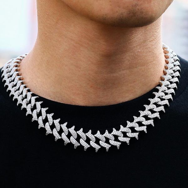 hip hop iced out paved zircon chain necklace mens women collares punk heavy miami cuban bling crystal choker rapper men jewelry, Silver
hip hop iced out paved zircon chain necklace mens women collares punk heavy miami cuban bling crystal choker rapper men jewelry, Silver