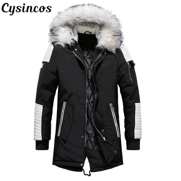 cysincos brand new winter jacket men thicken warm parkas casual long outwear hooded collar jackets coats men veste homme t200117, Black
cysincos brand new winter jacket men thicken warm parkas casual long outwear hooded collar jackets coats men veste homme t200117, Black