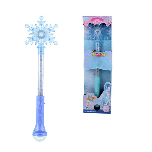 New Musical Magic Wand Stick W/ Light Realistic Light And Music Effects Christmas Cosplay Fairy Glow Stick Toys Gifts For Kids Y200428