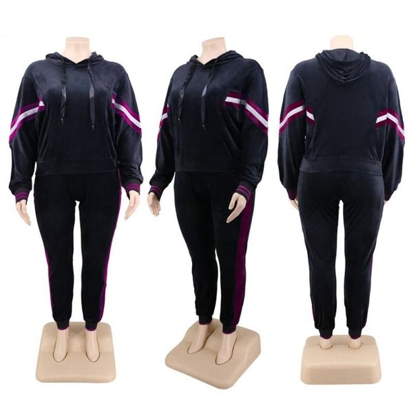 women's tracksuits autumn and winter classic velvet cloth plus size two-piece hooded long-sleeved + pants casual suit xl--5xl, Gray
women's tracksuits autumn and winter classic velvet cloth plus size two-piece hooded long-sleeved + pants casual suit xl--5xl, Gray